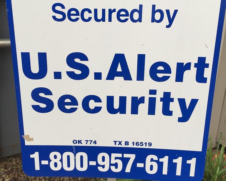 Security system paid by landlord. Calls you and police when