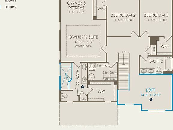 Mercer Floor Plan, Quick Move-In Home, Floor 2