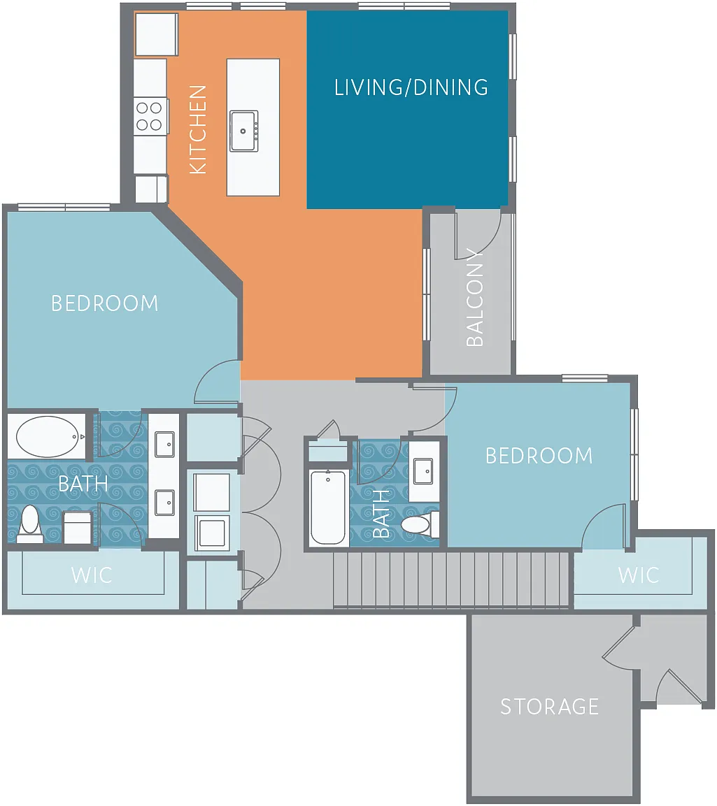 Floor plan B1U-BHG