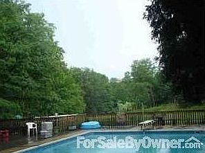 Looking over the pool to the pond