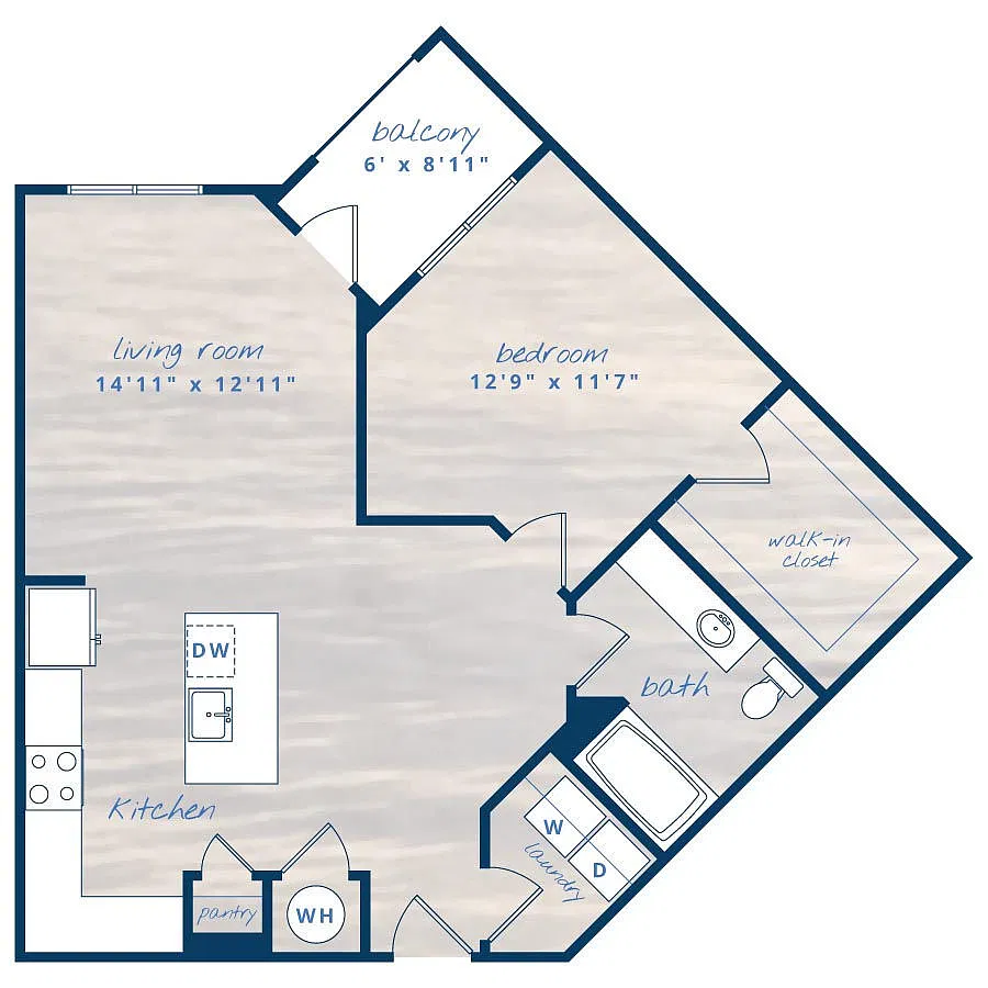 Floor plan 1X1 A5