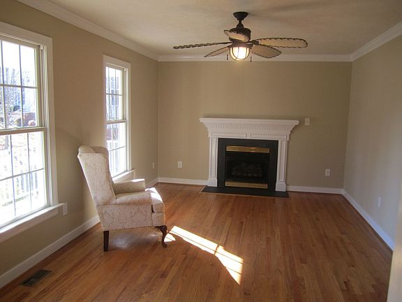 Living room with gas fireplace