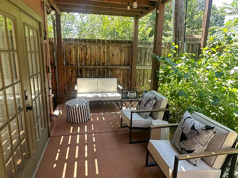 private patio space - outdoor furniture will stay.