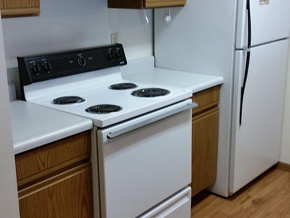 Kitchen with wood floors