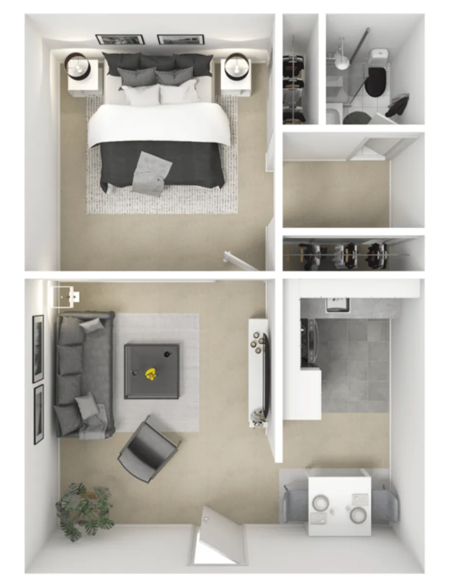 Floor plan One Bedroom