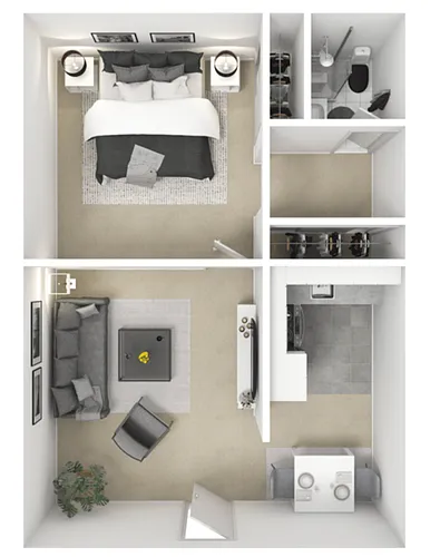 Floor plan One Bedroom