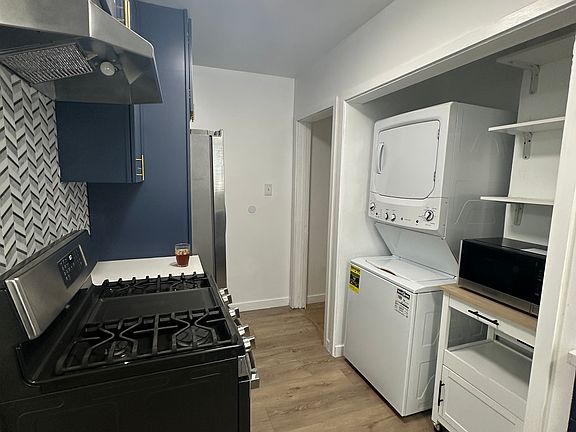 Your own laundry center with gas dryer and a brand new microwave are included. No more trips to the laundrymat or waiting for a shared washer or dryer to free up. You can do laundry whenever you want to!
