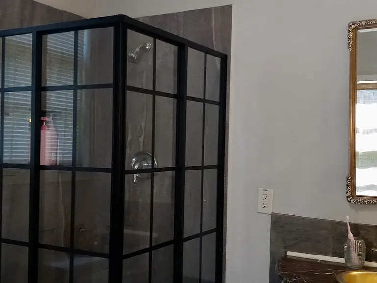 Relatively new bathroom shower