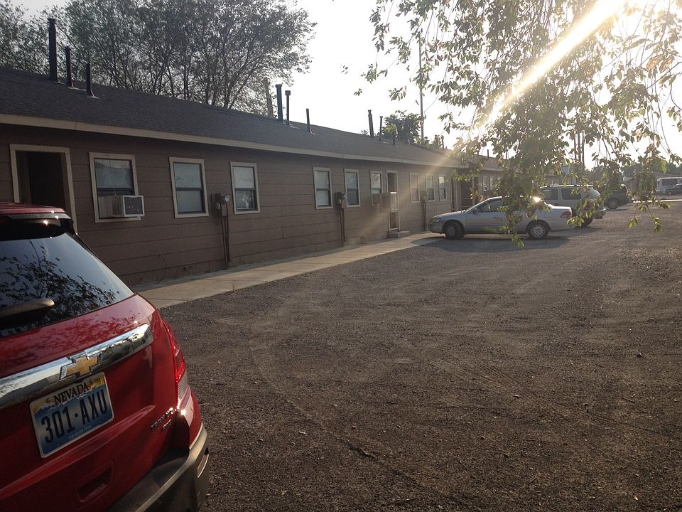 Front of apts looking west.