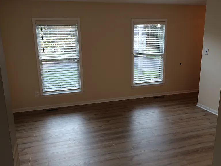 Living room, new Andersen windows throughout house