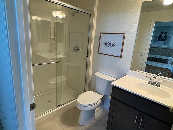 Bathroom with standing shower