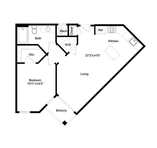 Floor plan 1B8