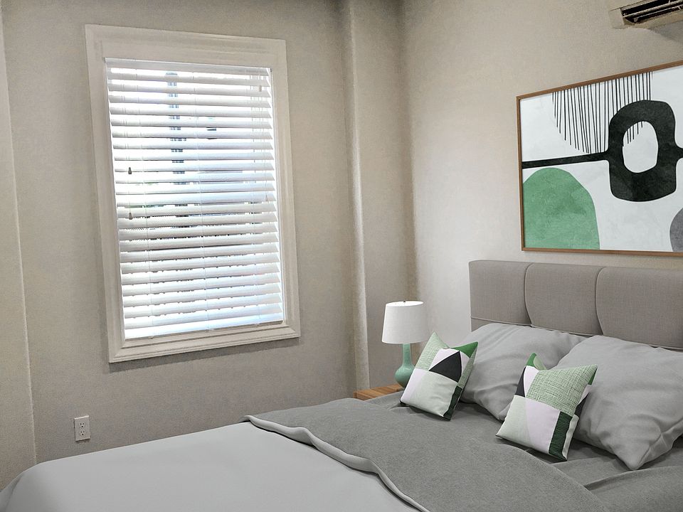 Large bedroom with ceiling fan and individual thermostat controlled heat and air plus a full size closet!