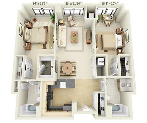 Floor plan B3-1172