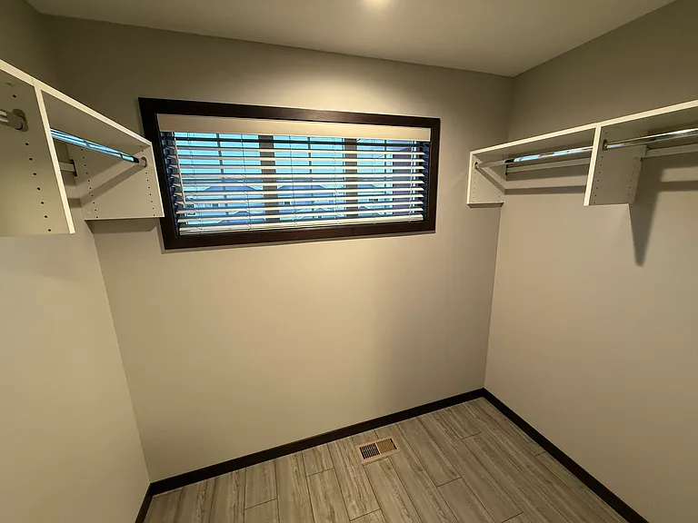 Primary walk-in closet!