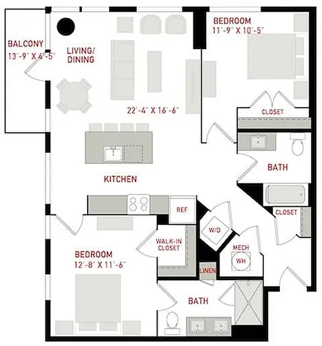 Floor plan The Club
