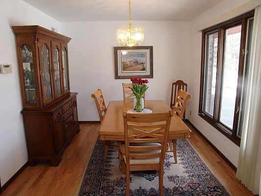 Dining Room with new wood floors