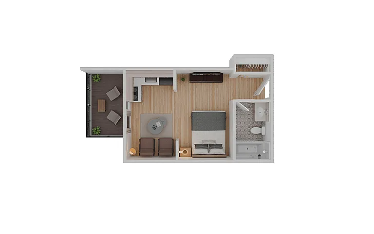 Floor plan Pebble (Timberridge)