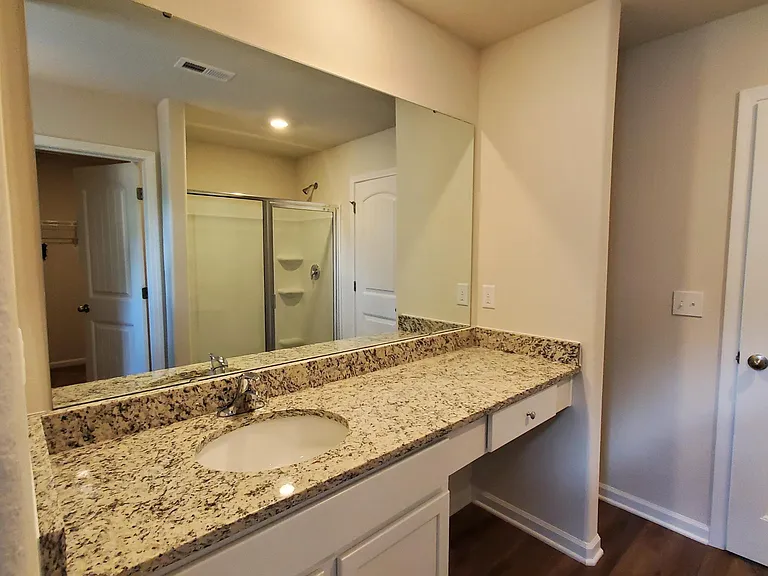 Large Mirror and Vanity Space in Master Bath Upstairs