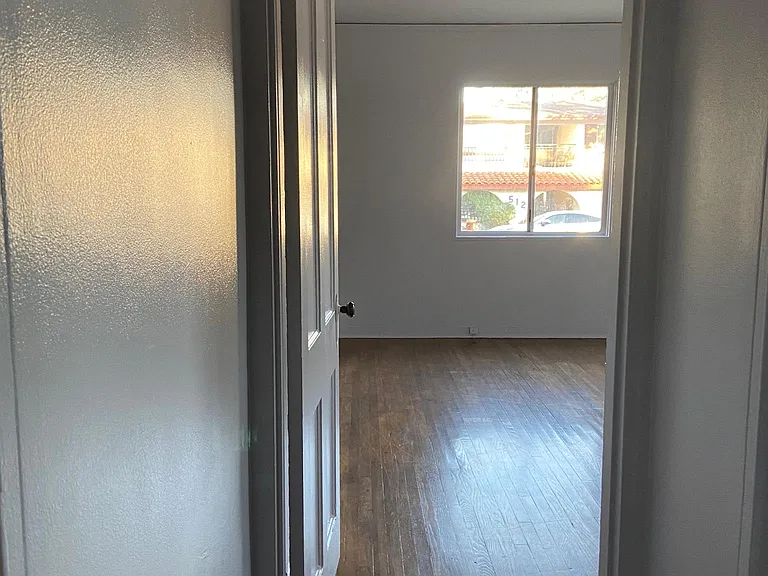 looking into front room from hallway