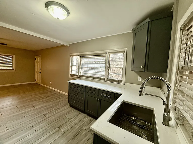 Kitchen and Open Living Room