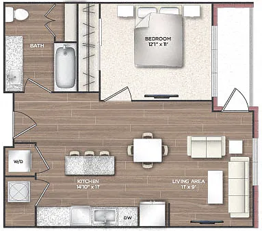 Floor plan 1E