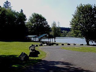 Gamblewood residents enjoy a community waterfront park.