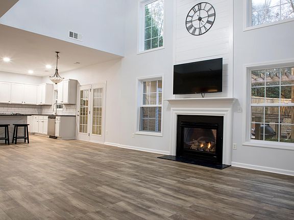 Fireplace on Living room