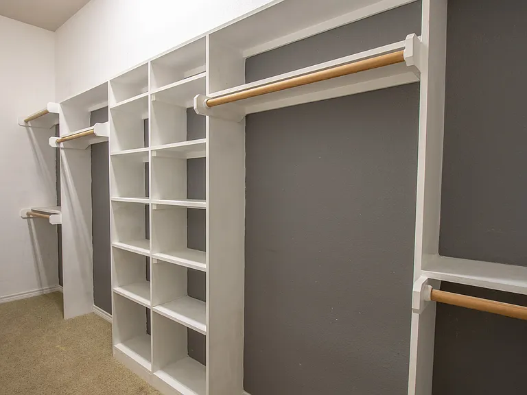 Master bedroom/bathroom walk in closet