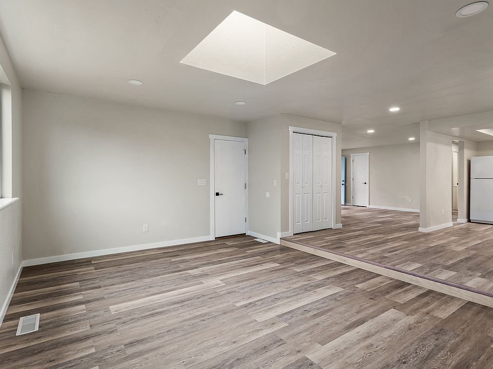 Garage door into lower living area