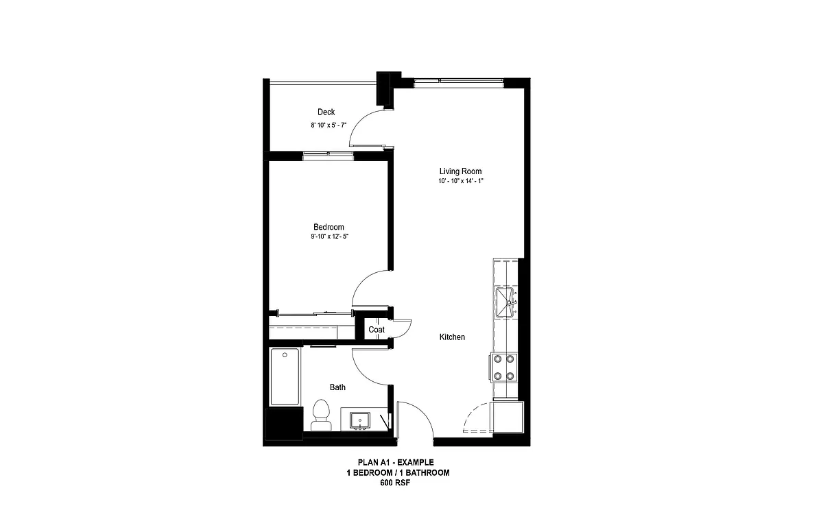 Floor plan 1x1 A AFF