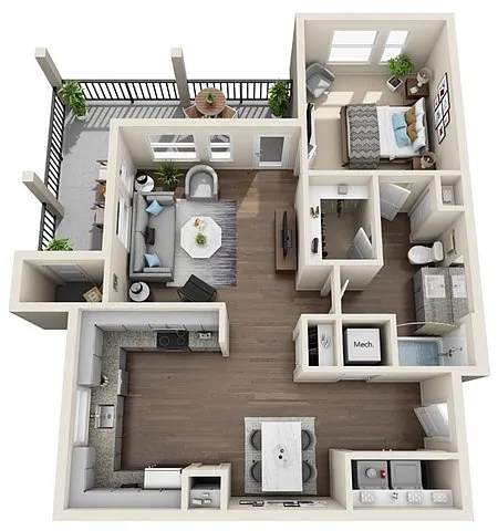 Floor plan The Zilker