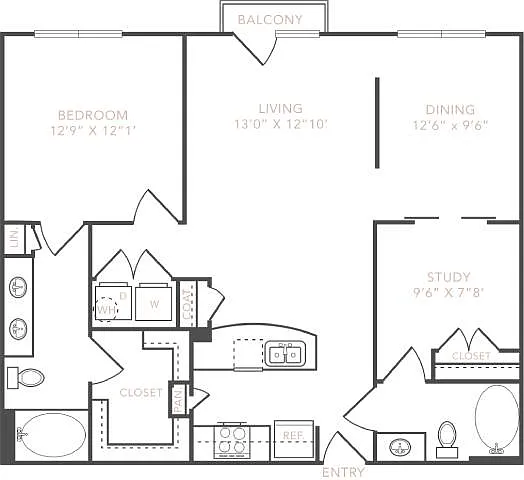 Floor plan A13