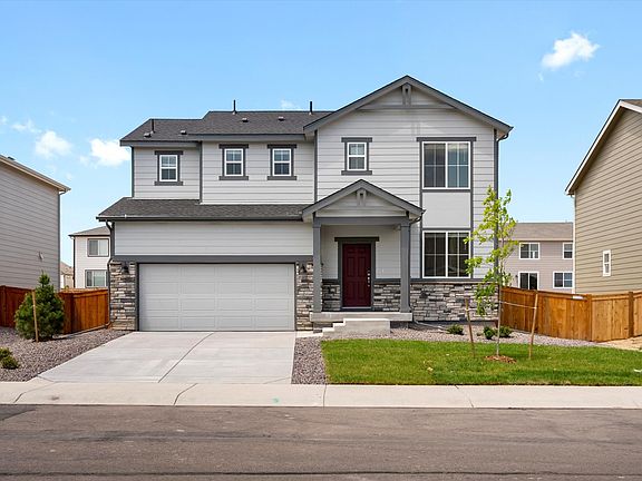 The Dillon floorplan image taken at a Meritage Homes community in Severance, CO.