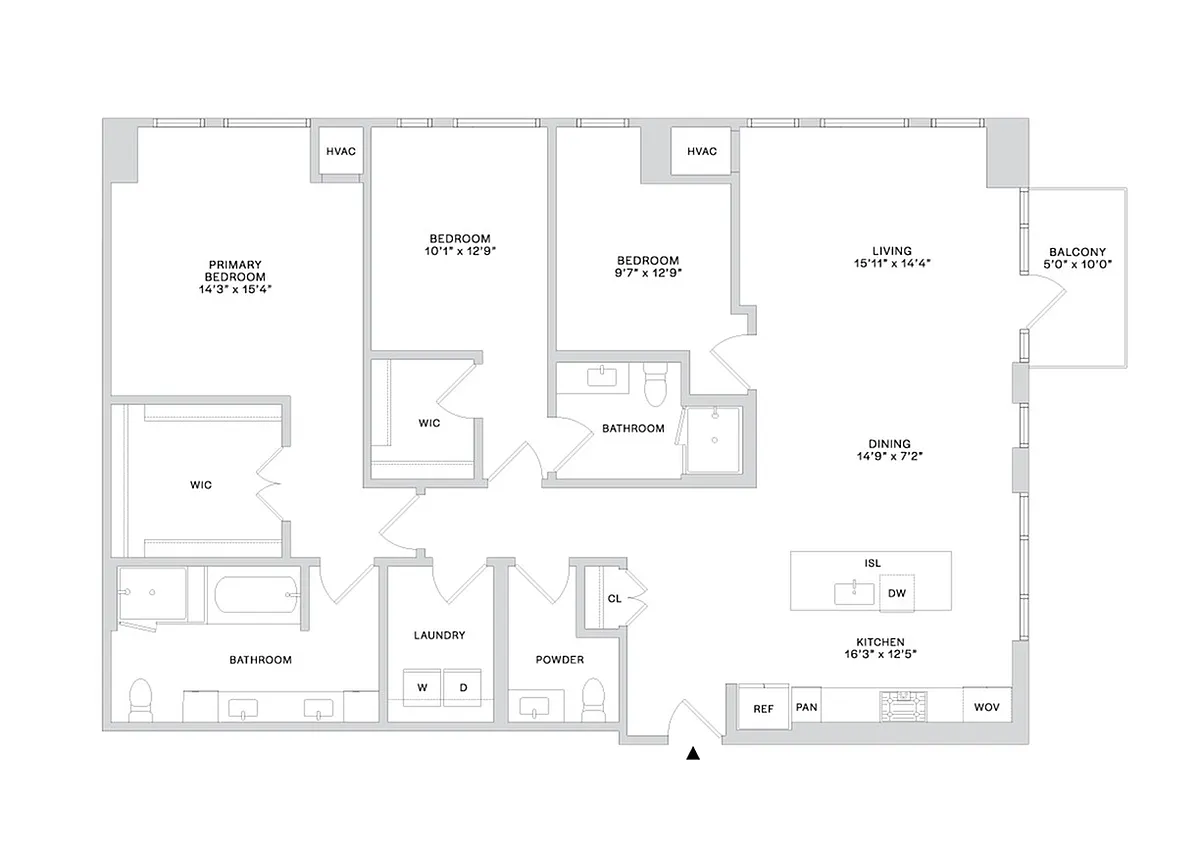 Floor plan PHC6 (2x2.5)