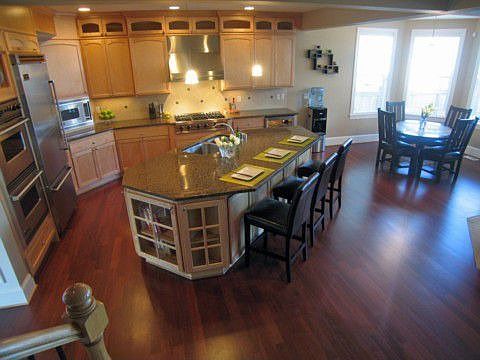 Kitchen and eating area