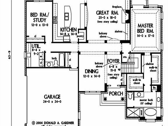 The balcony overlooks the front entrance and GR.