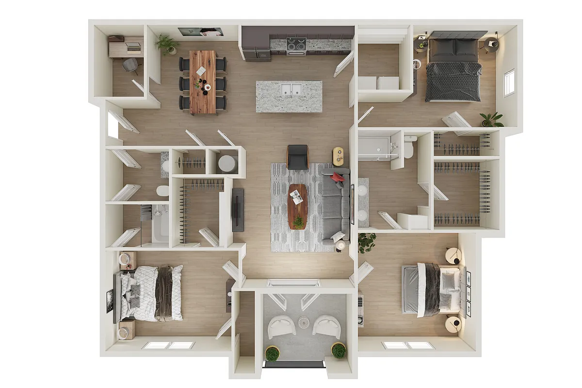 Floor plan 3 Bedroom