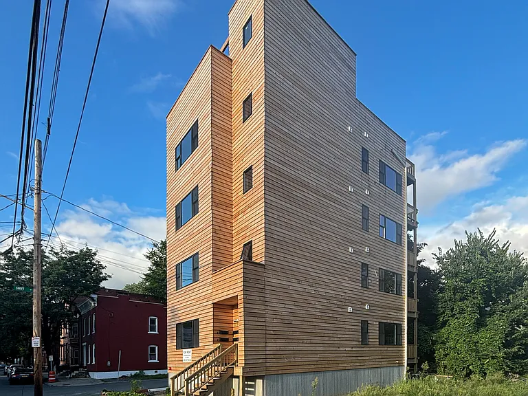 Building facing north