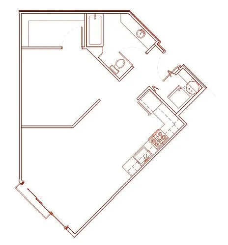 Floor plan Studio A