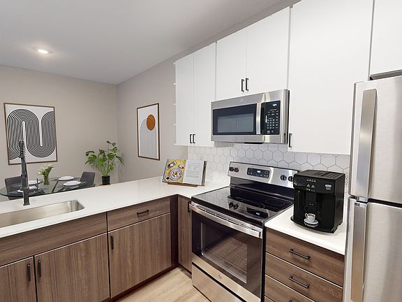 Newly Renovated Kitchen with Stainless Steel Appliances
