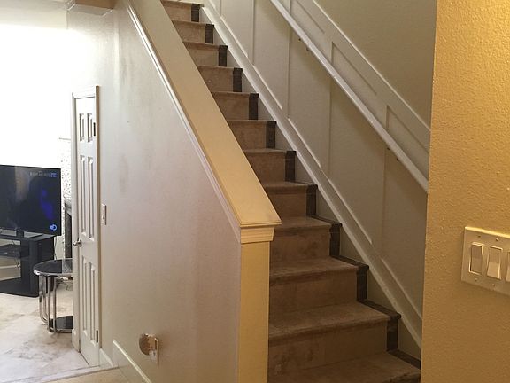 To the right of the front door