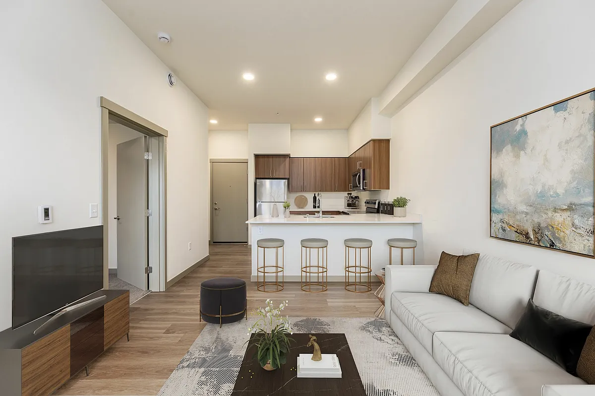 Floor plan 1 bed, 1 bath B2