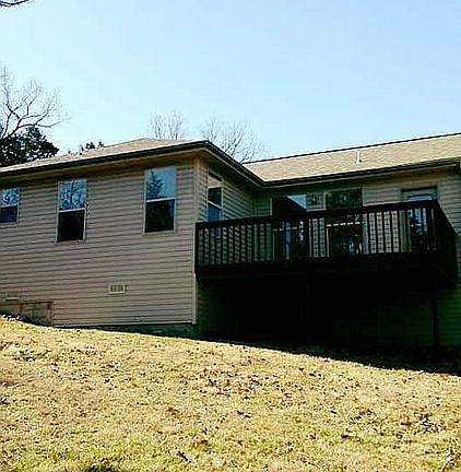 Back view with deck