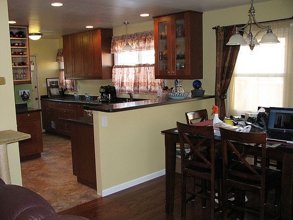 Kitchen, view from living room