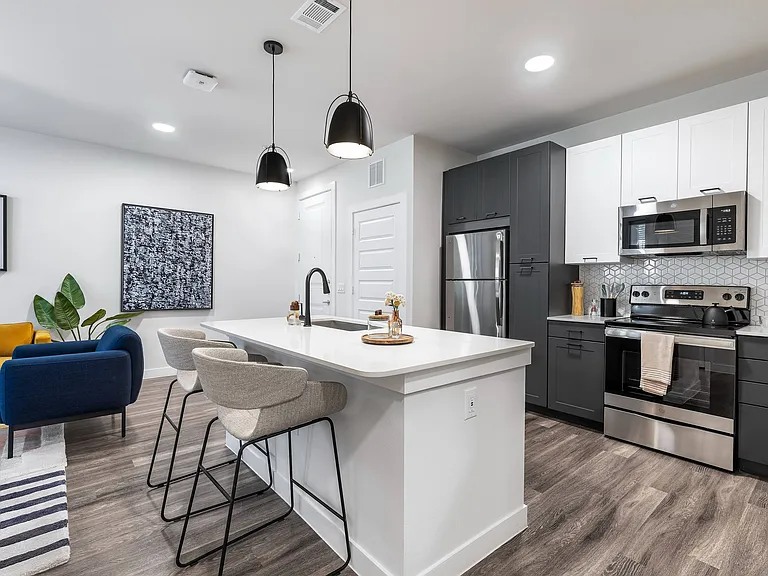 Kitchen with spacious island