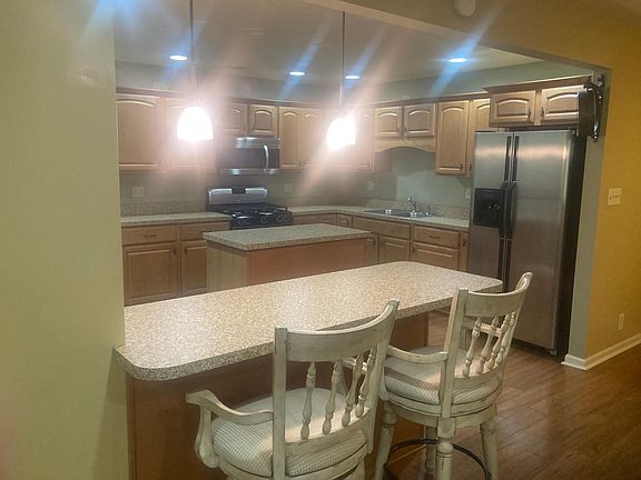View of the kitchen area from the family room...