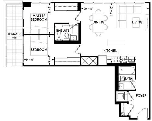 Floor plan 613