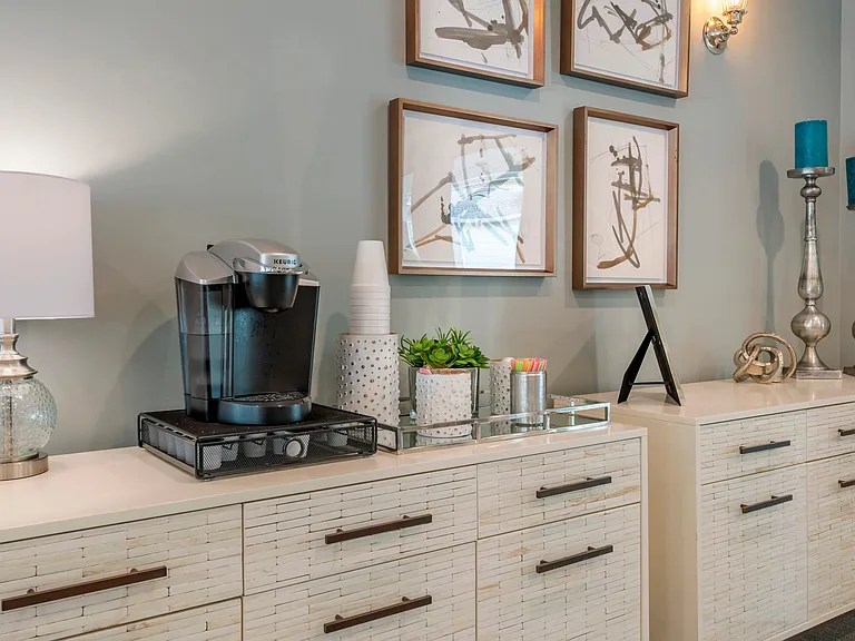 Residents are invited to our java station for delightful coffee and neighborly connections.