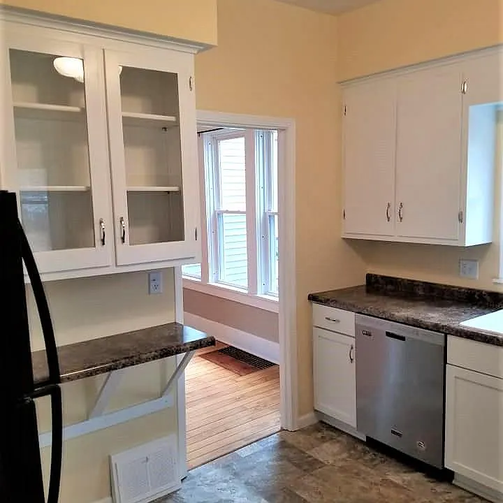 Kitchen remodeled in 2019. Comes with refrigerator, gas stove, dishwasher, pantry, tons of storage!